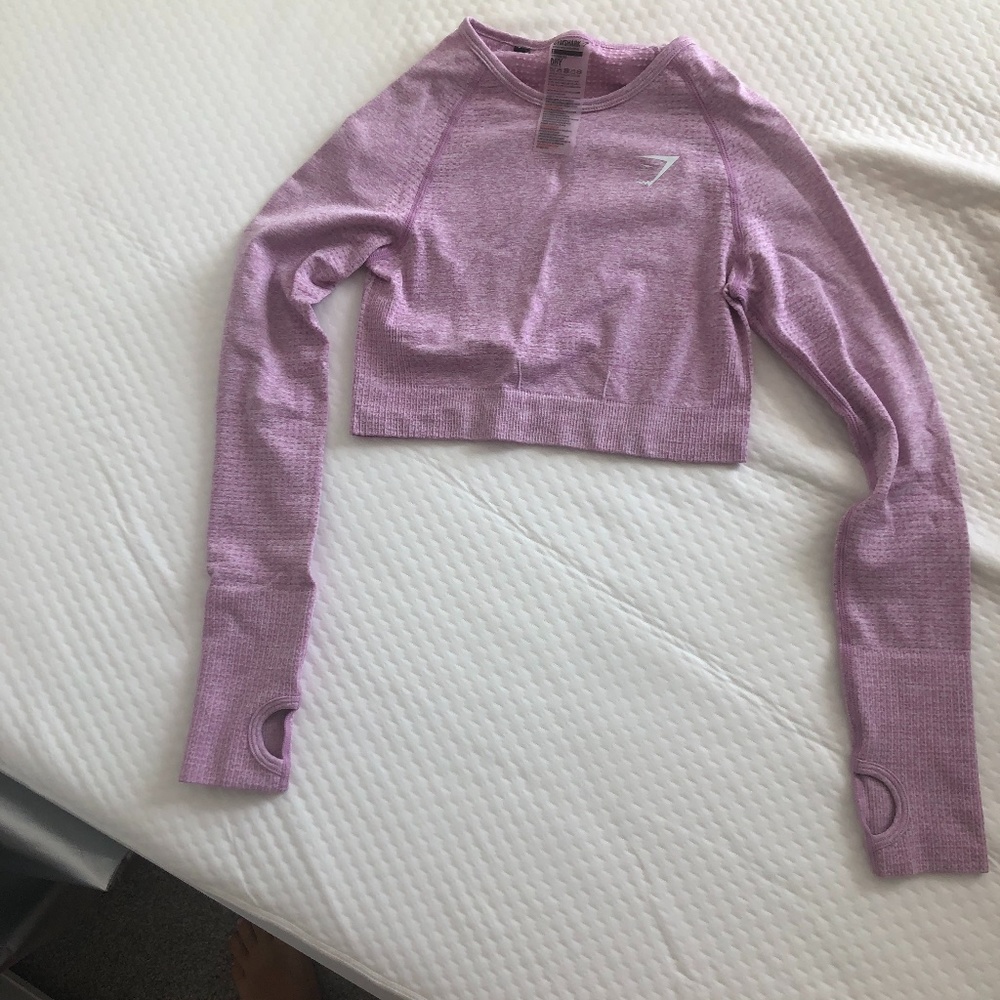Gymshark: VITAL SEAMLESS LONG SLEEVE CROP TOP